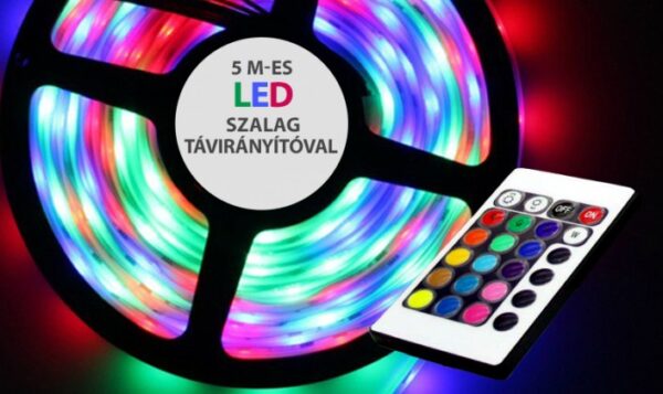 RGB LED szalag szett IP65 vízálló