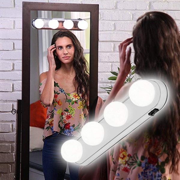 Öntapadós Kozmetikai LED Tükör Lámpa 30 X 6 cm fény a makulátlan sminkhez