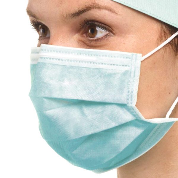 3 rétegű orvosi szájmaszk a légzőrendszer védelmére