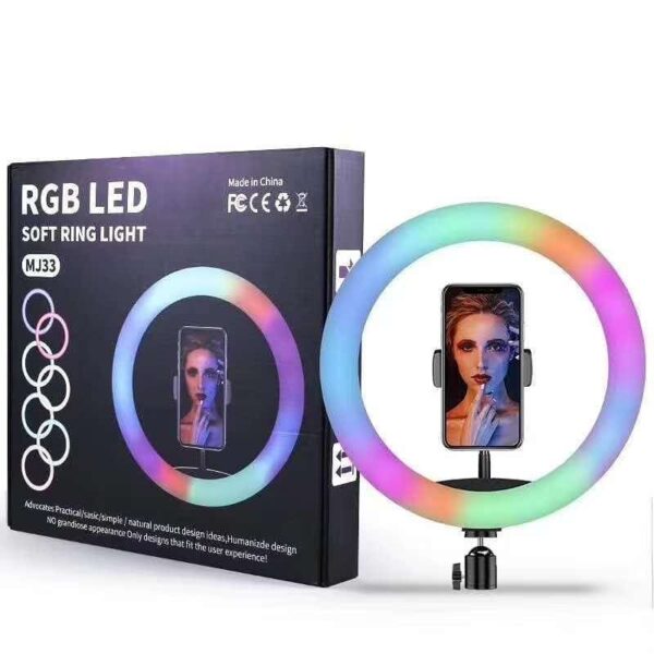 RGB Selfie Lámpa Tik Tok Állvánnyal Színes 33 cm - Image 16