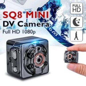 SIKS® mini térfigyelő kamera, full HD felbontás, 1080p, mozgásérzékelés, éjjellátó, fekete