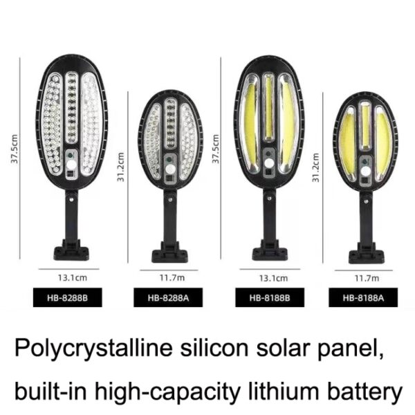 96 ledes Kültéri napelemes lámpa távirányítóval - Solar sensor light HB-8188A