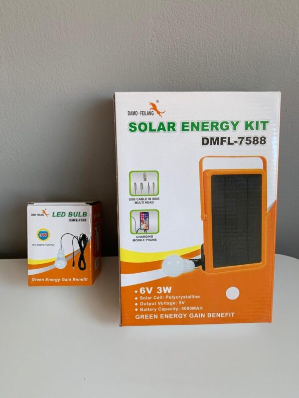 Solar Energy Kit DMFL-7588 - Napelemes led izzó és telefontöltő