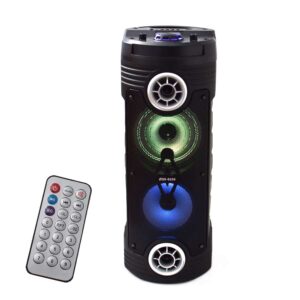 ZQS 6208 – bluetooth-os, hordozható, ledes távirányítós hangszóró mikrofonnal