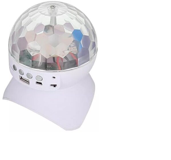 LED Crystal Magic Ball - forgó lámpa bluetooth hangszóróval fehér