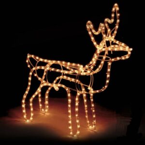Karácsonyi világító ledes dekoráció rénszarvas 63-67 cm kültéri