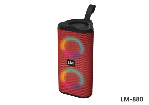 LM-880 vezeték nélküli bluetoothos térhatású hangszóró RGB fénnyel