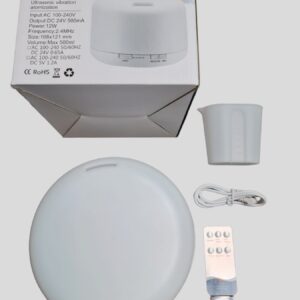 Aromaterápiás diffuser - párologtató 500 ml-es LED fénnyel, távirányítóval