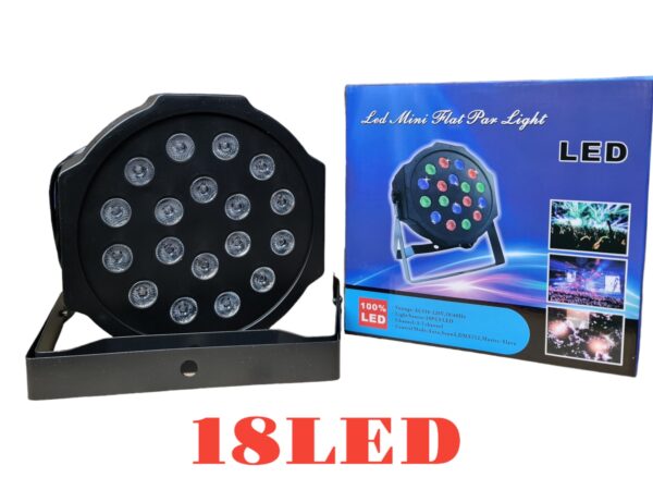 18 ledes mini RGB kivetítő DMX512