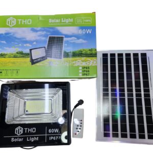 Solar Light 60W napelemes led lámpa alkonyatkapcsolóval távirányítóval IP67