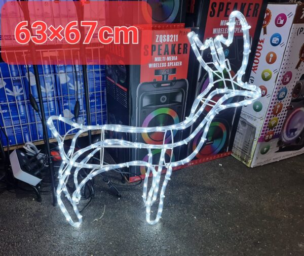 Karácsonyi világító ledes dekoráció rénszarvas 63-67 cm kültéri