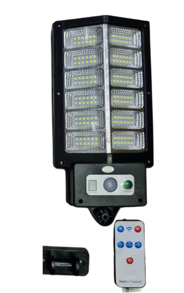 T936-C 60W napelemes kültéri utcai lámpa mozgásérzékelővel és távirányítóval