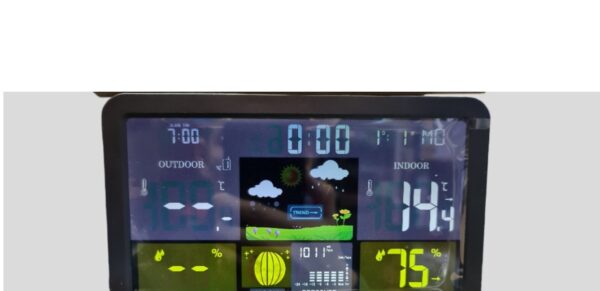 Meteorológiai állomás LCD kijelzővel