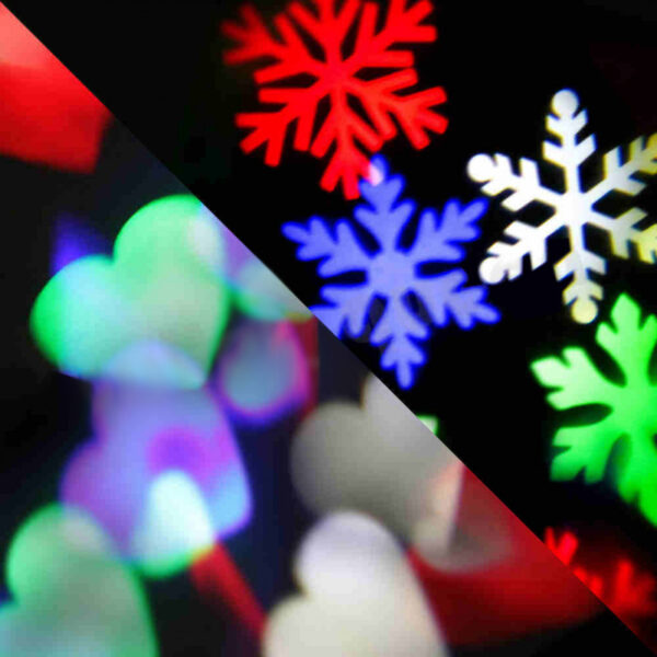 Karácsonyi ledes lézer kivetítő mini lámpa – 4 W mozgó mintás fény
