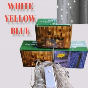 Karácsonyi fényfüzér 200 led 2 x 2 méter – fehér, sárga, kék színekben