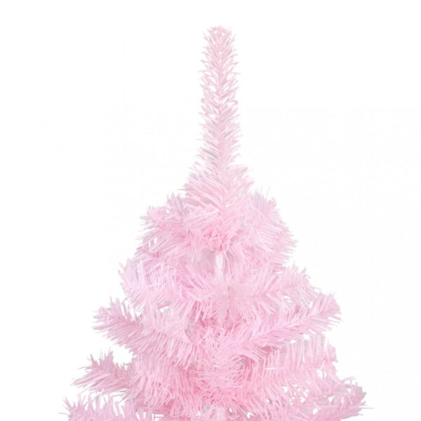 Karácsonyi műfenyő 180 cm rózsaszín, fehér és zöld színben