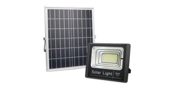 Solar Light 60W napelemes led lámpa alkonyatkapcsolóval távirányítóval IP67