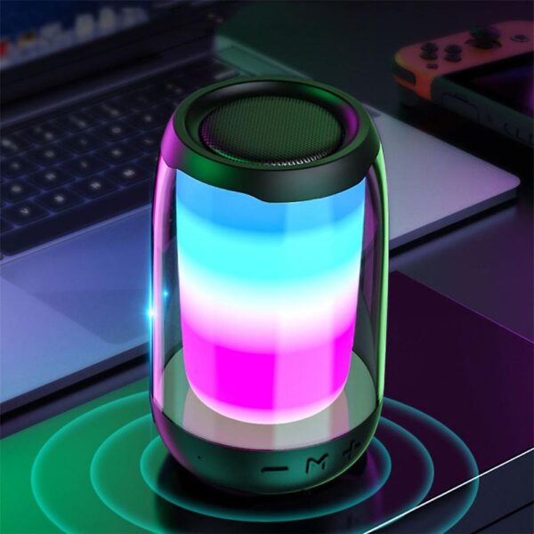 Pulse 4 Mini vezeték nélküli hangszóró ledes megvilágítással, audio show-val