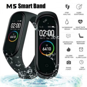 M5 Smart Bracelet Intelligens fitnesz karkötő, vízálló