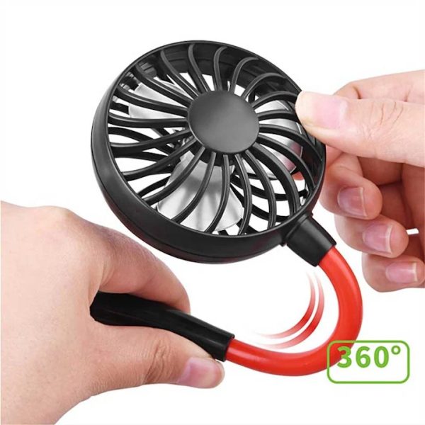 BY-F1 Flexibilis nyakba akasztható ventilátor USB kábellel 180g