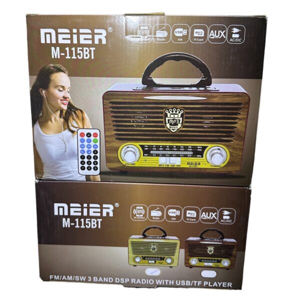 Meier M-115BT Retro Bluetooth hangszóró és rádió