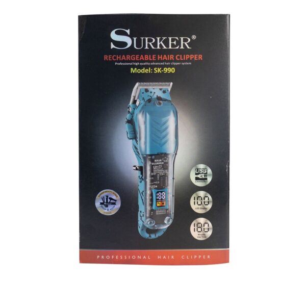 Surker SK-990 Akkumulátoros átlátszó hajnyíró gép 2000mAh