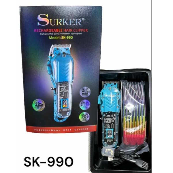 Surker SK-990 Akkumulátoros átlátszó hajnyíró gép 2000mAh