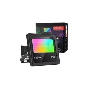 150W Okos RGB LED Reflektor Kültéri, applikációval és távirányítóval IP66