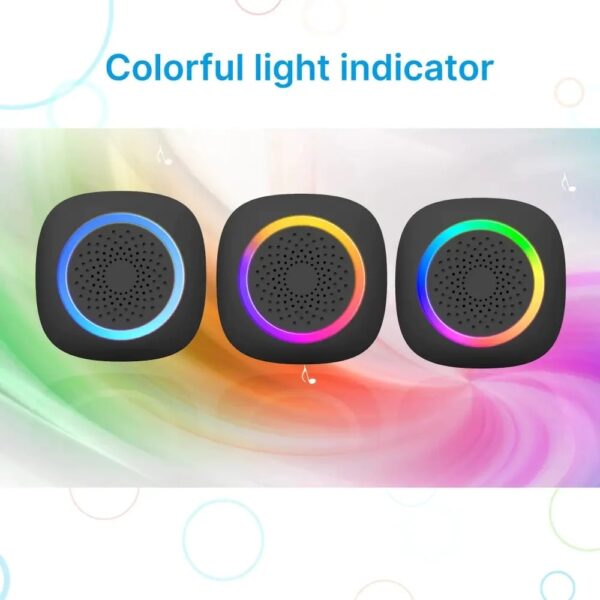 RL-3996 Vezetéknélküli kapucsengő RGB világítással, 300m hatótávval - Image 7
