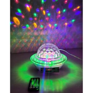 UFO Mágikus Disco Lámpa USB Foglalattal és Bluetooth hangszóró