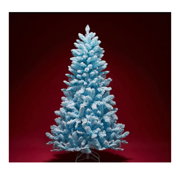 Prémium exclusive Kék Havas karácsonyfa, Műfenyő 240 Cm