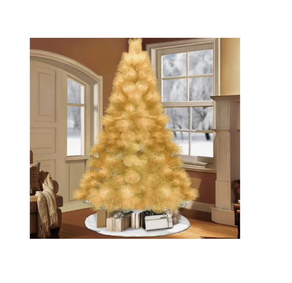 Prémim Arany színű Karácsnyfa, műfenyő hosszútűlevelű 180 cm