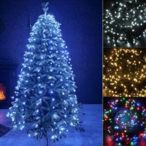 200 LED-es 15m Karácsonyi Égősor Melegfehér/ Hidegfehér/ Kék/ Színes
