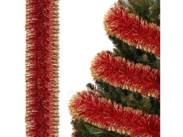 Karácsoniy girland boa piros színben 2 méter