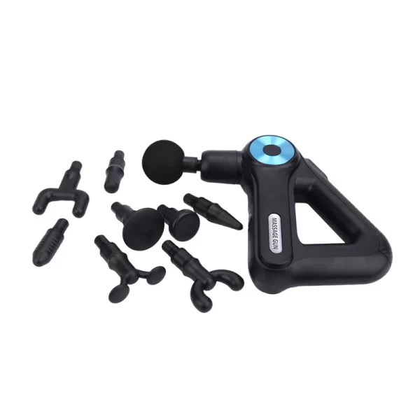 Massage Gun SL 8891 - masszírozó gép, feltölthető akkumulátorral, LED-es, 9 féle fejjel - Image 2