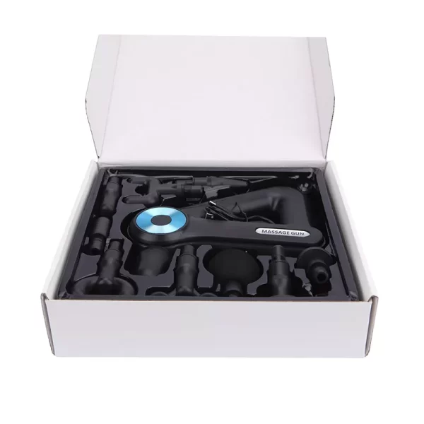 Massage Gun SL 8891 - masszírozó gép, feltölthető akkumulátorral, LED-es, 9 féle fejjel - Image 3