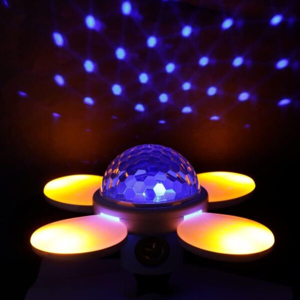 Disco fény és összecsukható RGB LED , Bluetooth hangszóróval ás E27 csatlakozással - Image 4