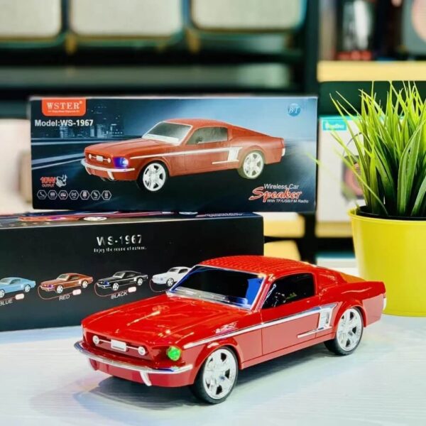Piros Mustang GT Vezeték nélküli hanszóró WS-1967 (2)