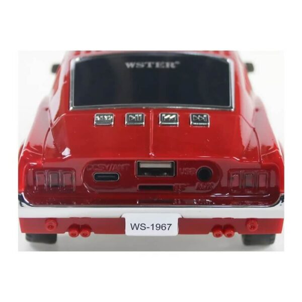 Piros Mustang GT Vezeték nélküli hanszóró WS-1967 (2)