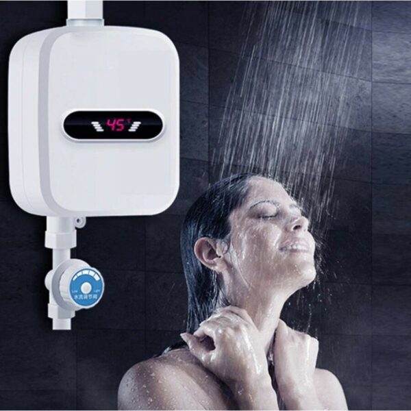 Zuhanyzós vízmelegítő RX-021, Atfolyós vízmelegítő LCD kijelzővel, IPX4