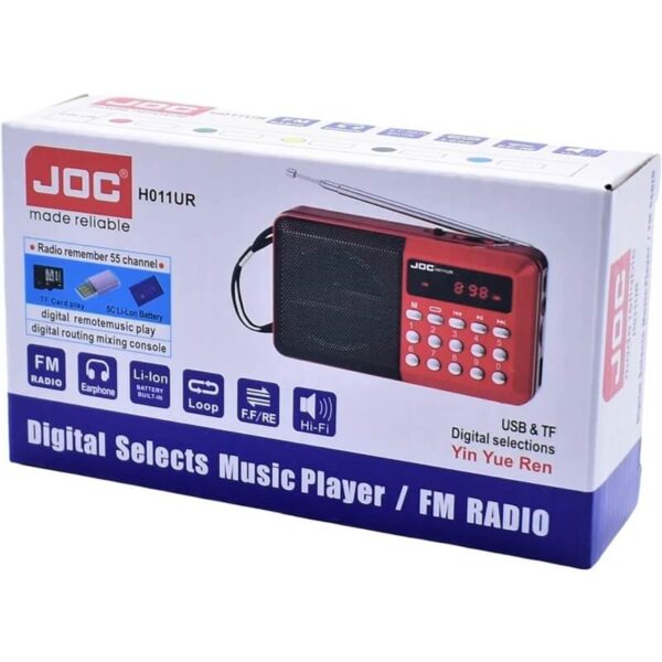 Újratölthető FM rádió, USB, micro SD, Aux