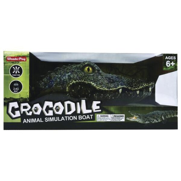 Távirányítós akkus, krokodil játék