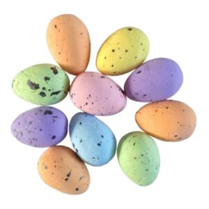 Mini dekorácíós színes tojás 12DB