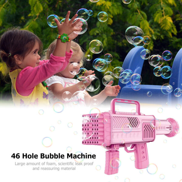 Bubble Gun interaktív játék szappanbuborék-pisztoly,rózsaszín