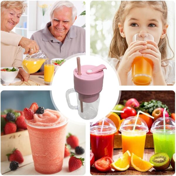 Mini smoothie készitő,pohárrá alakítható +szívószál 400ml