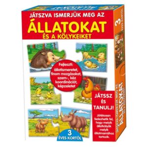 Párosító játék, Játszva ismerjük meg az állatokat és a kölykeiket