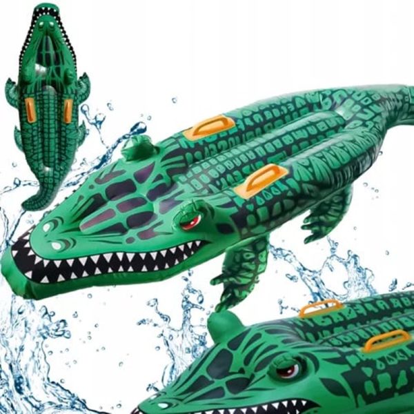 Felfújható krokodil matrac ,kapaszkodóval 150 cm