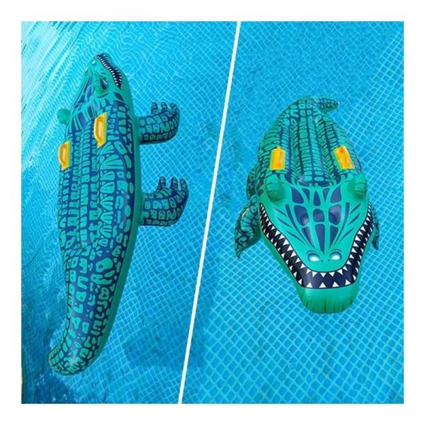 Felfújható krokodil matrac ,kapaszkodóval 150 cm