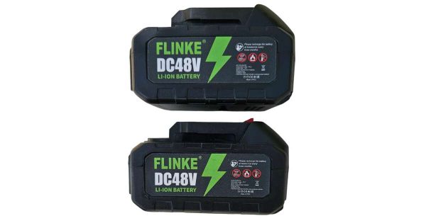 Flinke FK-AKK-4060 48V Segédkerekes Akkumulátoros Fűkasza És Szegélynyíró 2db Nagy Akkumulátorral