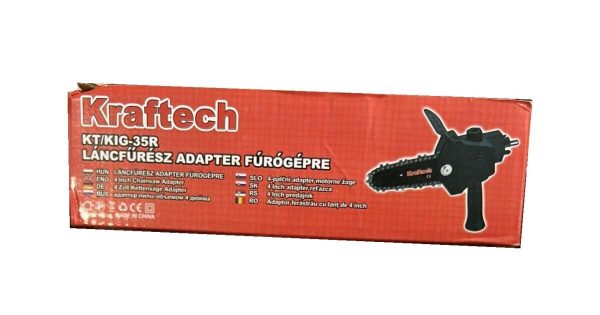 Kraftech lácfűrész adapter fúrógépre, 4inch , 40-44mm , 5m/s